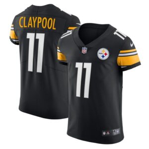 Chase Claypool Pittsburgh Steelers Nike Vapor Elite Player Jersey - Black- 49Native