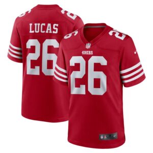 Chase Lucas San Francisco 49ers Nike Team Game Jersey -  Scarlet- 49Native