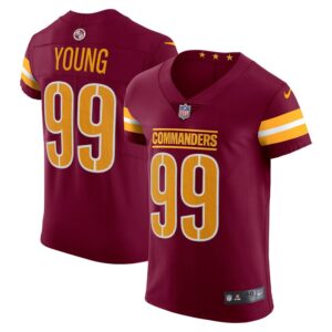 Chase Young Washington Commanders Nike Vapor Elite Jersey - Burgundy- 49Native