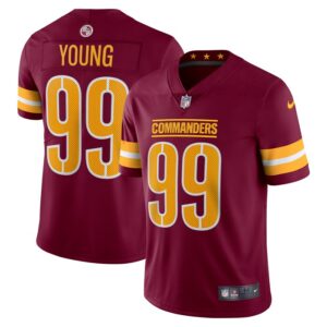 Chase Young Washington Commanders Nike Vapor Limited Jersey - Burgundy- 49Native