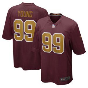 Chase Young Washington Football Team Nike Alternate Game Jersey - Burgundy- 49Native
