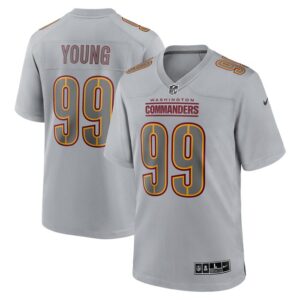 Chase Young Washington Commanders Nike Atmosphere Fashion Game Jersey - Gray- 49Native