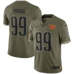 Chase Young Washington Commanders Nike 2022 Salute To Service Limited Jersey - Olive- 49Native
