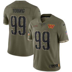 Chase Young Washington Commanders Nike 2022 Salute To Service Limited Jersey - Olive- 49Native