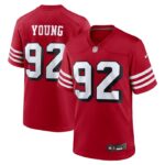 Chase Young San Francisco 49ers Nike Alternate Game Jersey - Scarlet- 49Native
