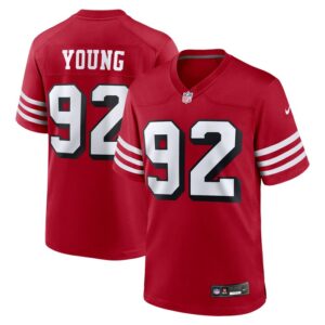 Chase Young San Francisco 49ers Nike Alternate Game Jersey - Scarlet- 49Native