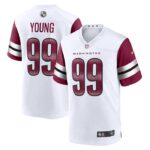 Chase Young Washington Commanders Nike Game Jersey - White- 49Native