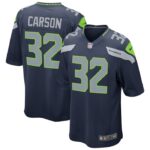 Chris Carson Seattle Seahawks Nike Game Player Jersey - Navy- 49Native