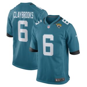 Chris Claybrooks Jacksonville Jaguars Nike Game Player Jersey - Teal- 49Native