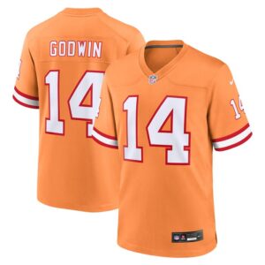 Chris Godwin Tampa Bay Buccaneers Nike Throwback Game Jersey - Orange- 49Native