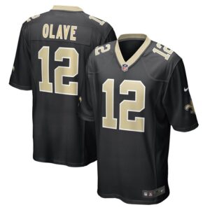 Chris Olave New Orleans Saints Nike Player Game Jersey - Black- 49Native