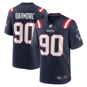 Christian Barmore New England Patriots Nike Player Game Jersey - Navy- 49Native