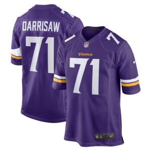 Christian Darrisaw Minnesota Vikings Nike Game Jersey - Purple- 49Native