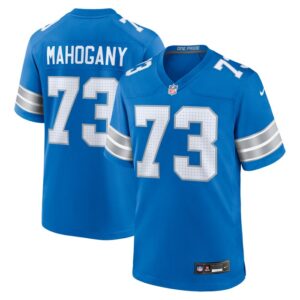 Christian Mahogany Detroit Lions Nike Team Game Jersey -  Blue- 49Native