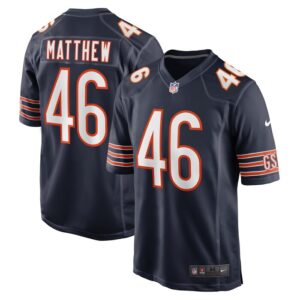 Christian Matthew Chicago Bears Nike  Game Jersey -  Navy- 49Native