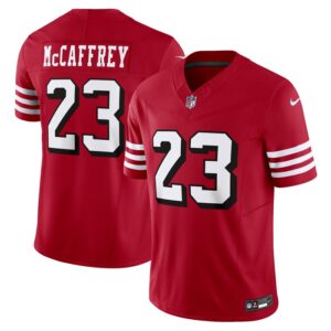 Christian McCaffrey San Francisco 49ers Nike Vapor F.U.S.E. Limited Jersey - Scarlet- 49Native