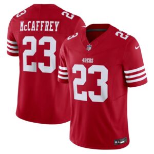 Christian McCaffrey San Francisco 49ers Nike Vapor F.U.S.E. Limited Jersey - Scarlet- 49Native