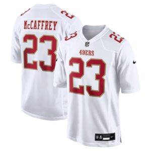 Christian McCaffrey San Francisco 49ers Nike Fashion Game Jersey - Tundra White- 49Native