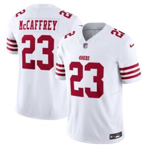 Christian McCaffrey San Francisco 49ers Nike Vapor F.U.S.E. Limited Jersey - White- 49Native