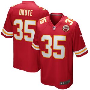 Christian Okoye Kansas City Chiefs Nike Game Retired Player Jersey - Red- 49Native