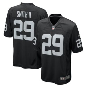 Christopher Smith II Las Vegas Raiders Nike Team Game Jersey - Black- 49Native