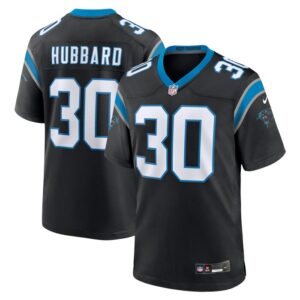 Chuba Hubbard Carolina Panthers Nike Team Game Jersey - Black- 49Native