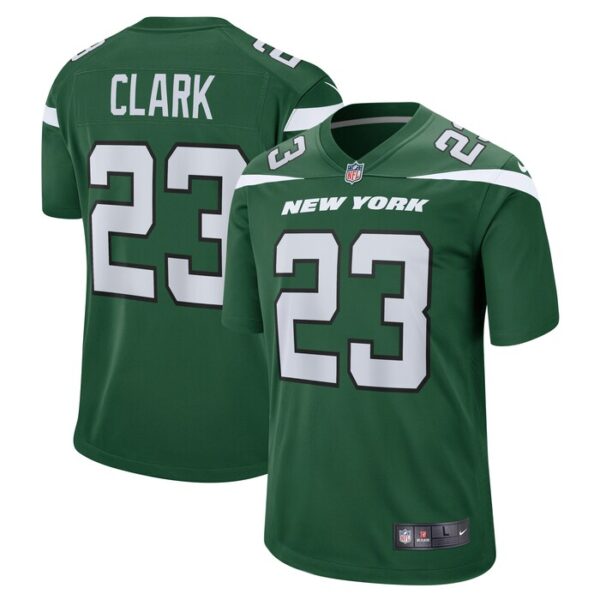 Chuck Clark New York Jets Nike Team Game Jersey - Gotham Green- 49Native