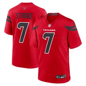 C.J. Stroud Houston Texans Nike Alternate Game Jersey - Red- 49Native