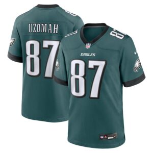 C.J. Uzomah Philadelphia Eagles Nike Team Game Jersey - Midnight Green- 49Native