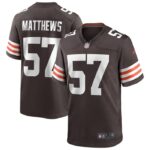 Clay Matthews Cleveland Browns Nike Game Retired Player Jersey - Brown- 49Native