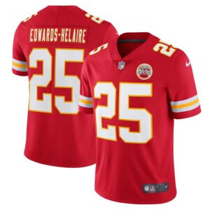 Clyde Edwards-Helaire Kansas City Chiefs Nike Vapor Limited Jersey - Red- 49Native