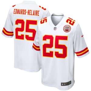 Clyde Edwards-Helaire Kansas City Chiefs Nike Game Jersey - White- 49Native