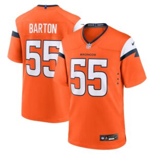 Cody Barton Denver Broncos Nike Game Jersey -  Orange- 49Native