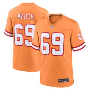 Cody Mauch Tampa Bay Buccaneers Nike Throwback Game Jersey - Orange- 49Native