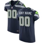 Seattle Seahawks Nike Vapor Untouchable Custom Elite Jersey - College Navy- 49Native