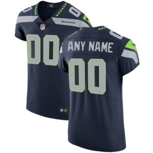 Seattle Seahawks Nike Vapor Untouchable Custom Elite Jersey - College Navy- 49Native