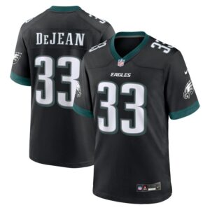 Cooper DeJean Philadelphia Eagles Nike 2024 NFL Draft Alternate Player Game Jersey - Black- 49Native