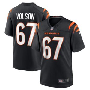 Cordell Volson Cincinnati Bengals Nike Game Player Jersey - Black- 49Native