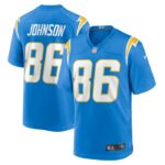 Cornelius Johnson Los Angeles Chargers Nike Team Game Jersey -  Powder Blue- 49Native