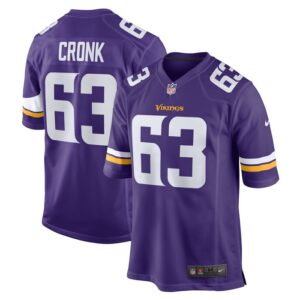 Coy Cronk Minnesota Vikings Nike Team Game Jersey -  Purple- 49Native