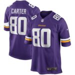 Cris Carter Minnesota Vikings Nike Game Retired Player Jersey - Purple- 49Native