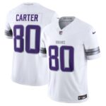 Cris Carter Minnesota Vikings Nike Alternate Vapor F.U.S.E. Retired Player Limited Jersey - White- 49Native
