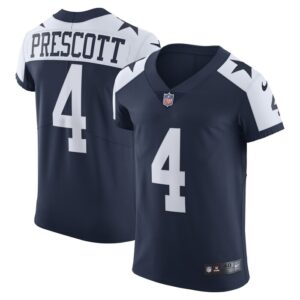 Dak Prescott Dallas Cowboys Nike Alternate Vapor Elite Player Jersey - Navy- 49Native
