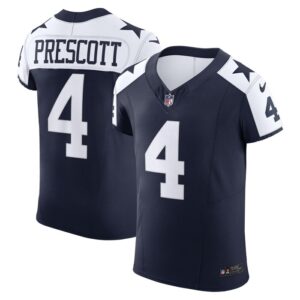 Dak Prescott Dallas Cowboys Nike Alternate Vapor F.U.S.E. Elite Jersey - Navy- 49Native