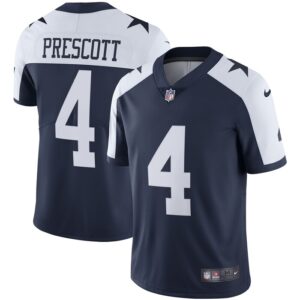 Dak Prescott Dallas Cowboys Nike Alternate Vapor Limited Jersey - Navy- 49Native