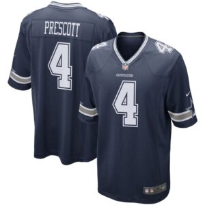 Dak Prescott Dallas Cowboys Nike Game Team Jersey - Navy- 49Native