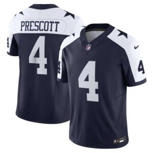 Dak Prescott Dallas Cowboys Nike Vapor F.U.S.E. Limited Jersey - Navy- 49Native
