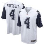 Dak Prescott Dallas Cowboys Nike Alternate Game Jersey - White- 49Native