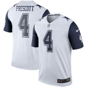 Dak Prescott Dallas Cowboys Nike Color Rush Legend Player Jersey - White- 49Native