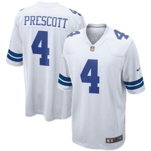 Dak Prescott Dallas Cowboys Nike Game Team Jersey - White- 49Native